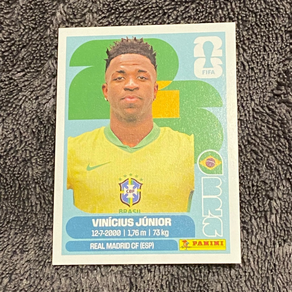 Vini Jr panini sticker